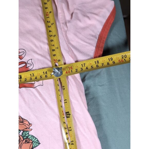 Greatful Dead T-Shirt Top Women's M Pink Red Rose Floral Graphic Outfit Cotton - Picture 6 of 8